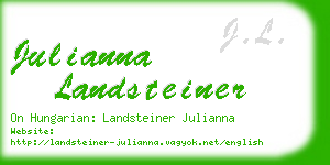 julianna landsteiner business card